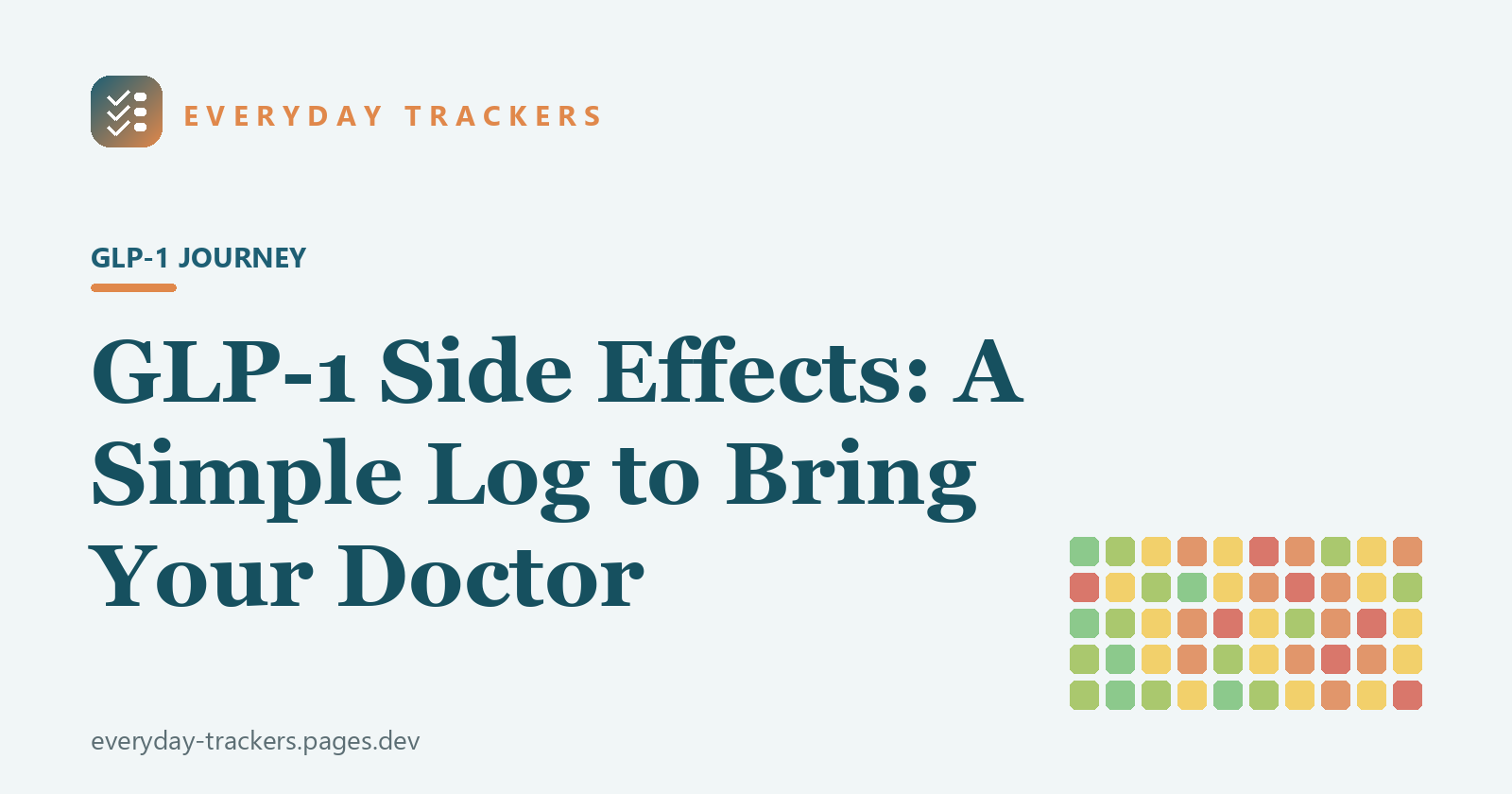 GLP-1 Side Effects: A Simple Log to Bring to Your Doctor