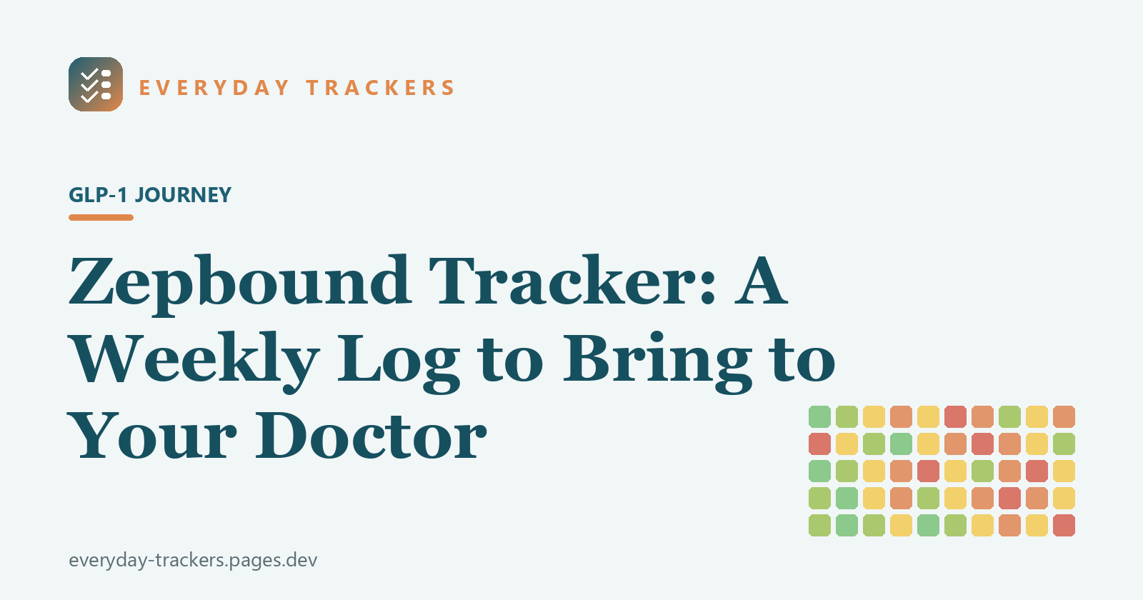 Zepbound Tracker: A Weekly Log to Bring to Your Doctor