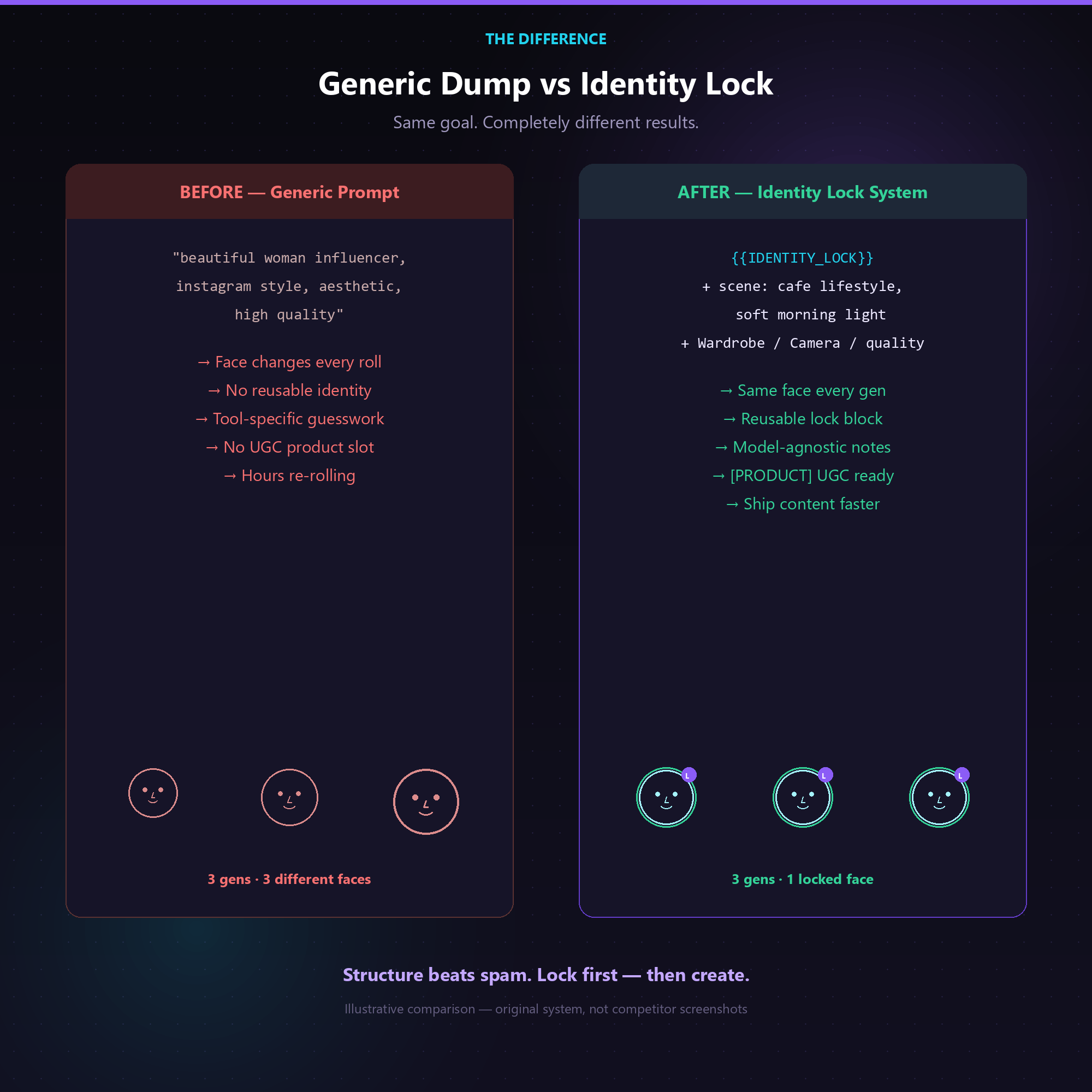 Generic dump vs Identity Lock