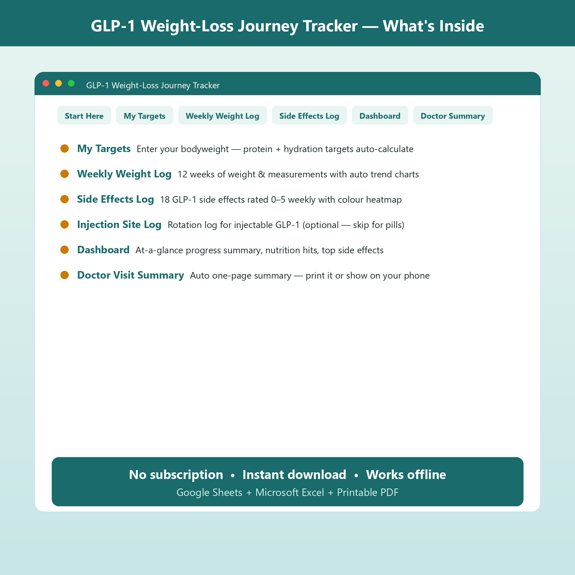 GLP-1 Weight-Loss Journey Tracker screenshot