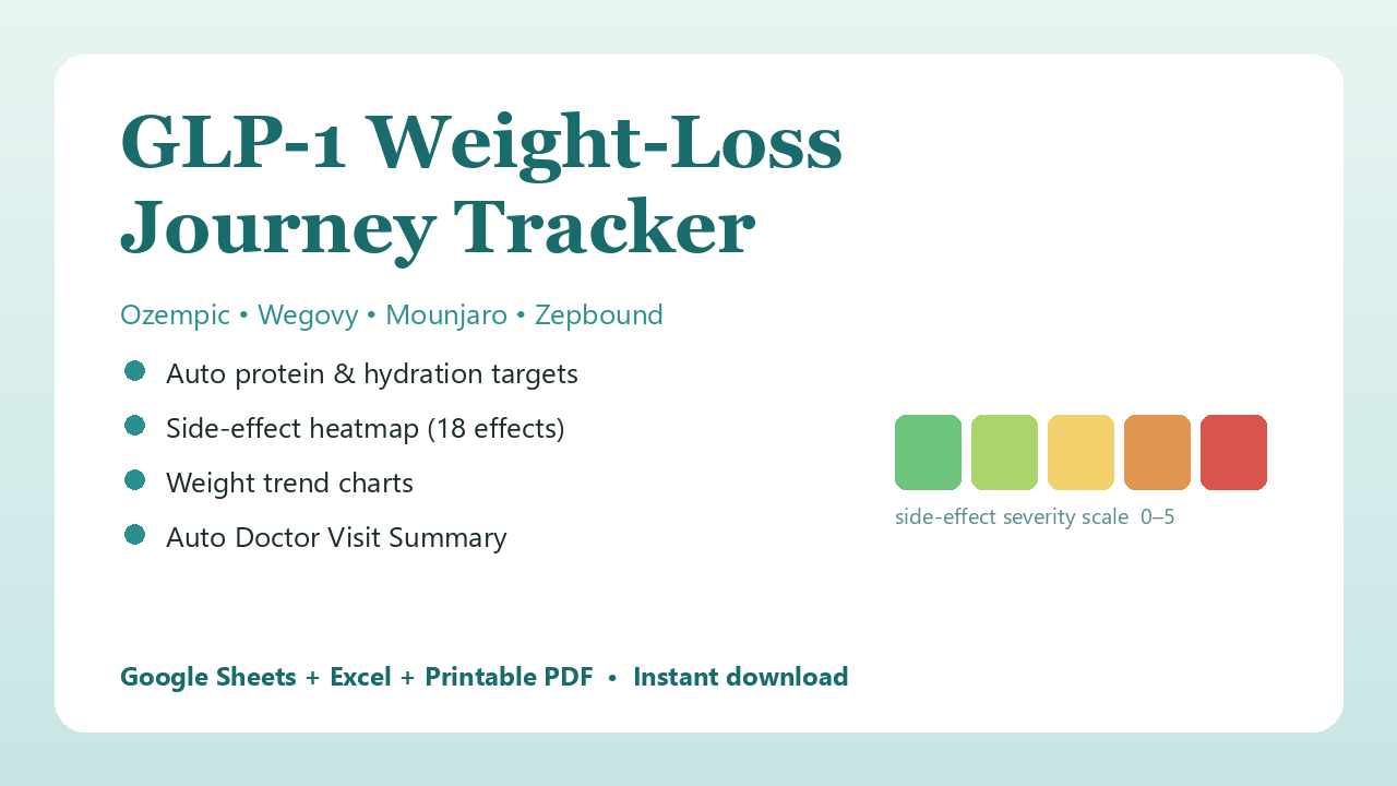 GLP-1 Weight-Loss Journey Tracker